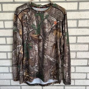 Men's Woodland Camo Long Sleeve Shirt